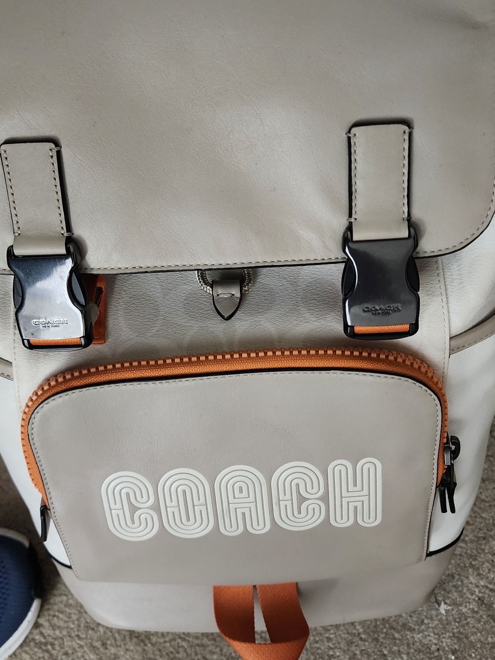 Coach Men's Leather Track  Backpack